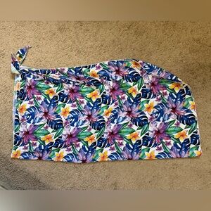 Floral Sarong with Tropical Print